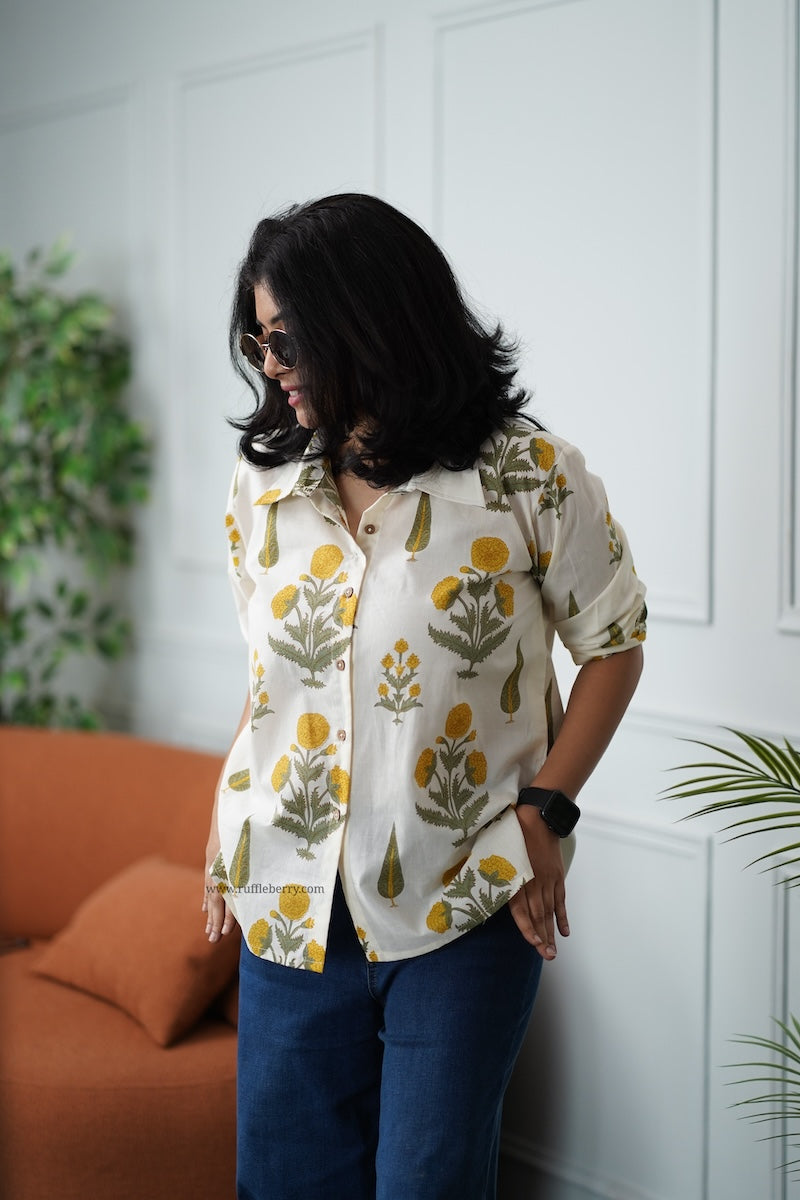 ivory cotton shirt