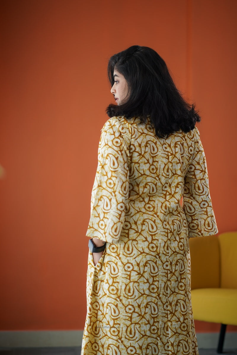 june yellow cotton co-ord set