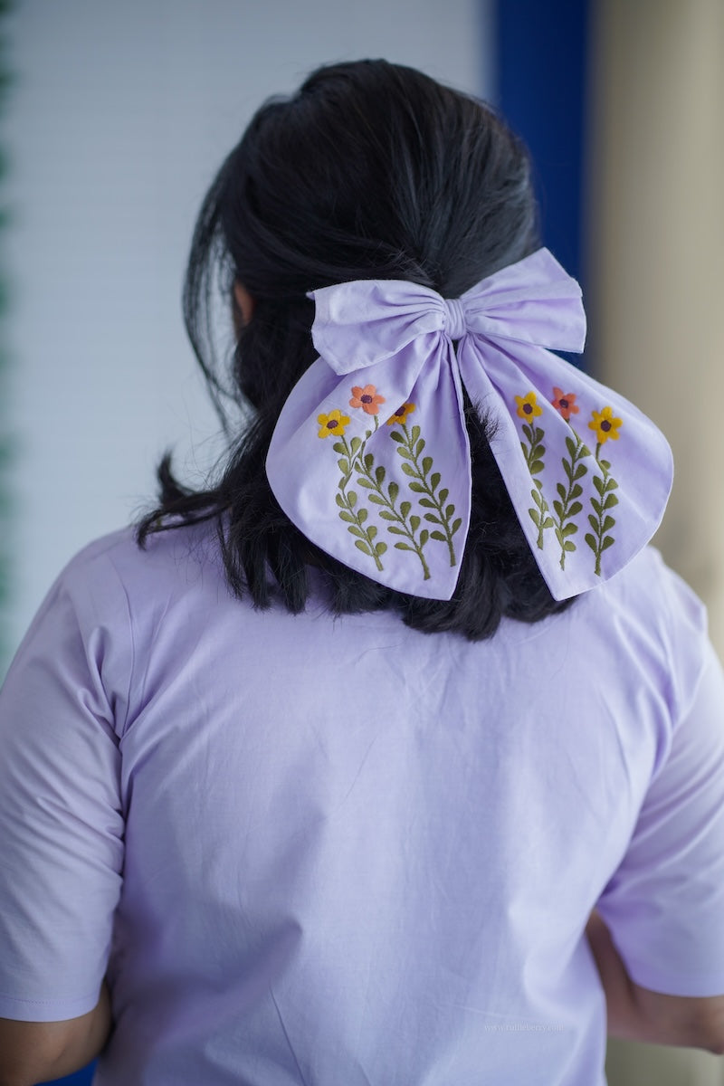 ruth embroidered cotton a-line dress