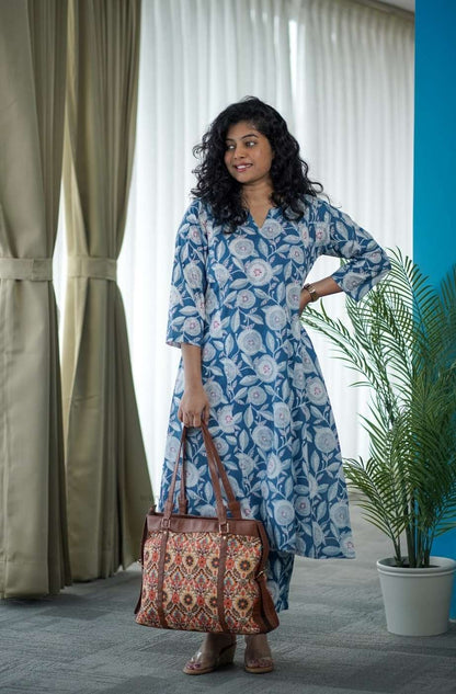 Niva TealBlue Cotton Co-ord Set