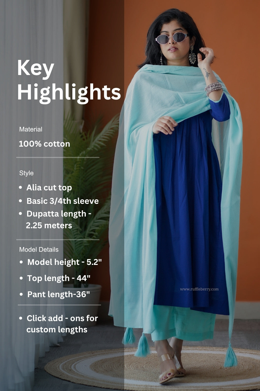 anjali cotton co-ord set