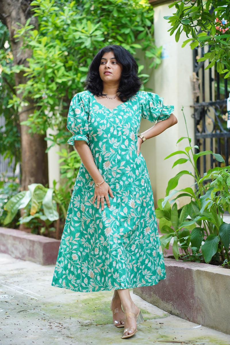 ferny aline cotton dress