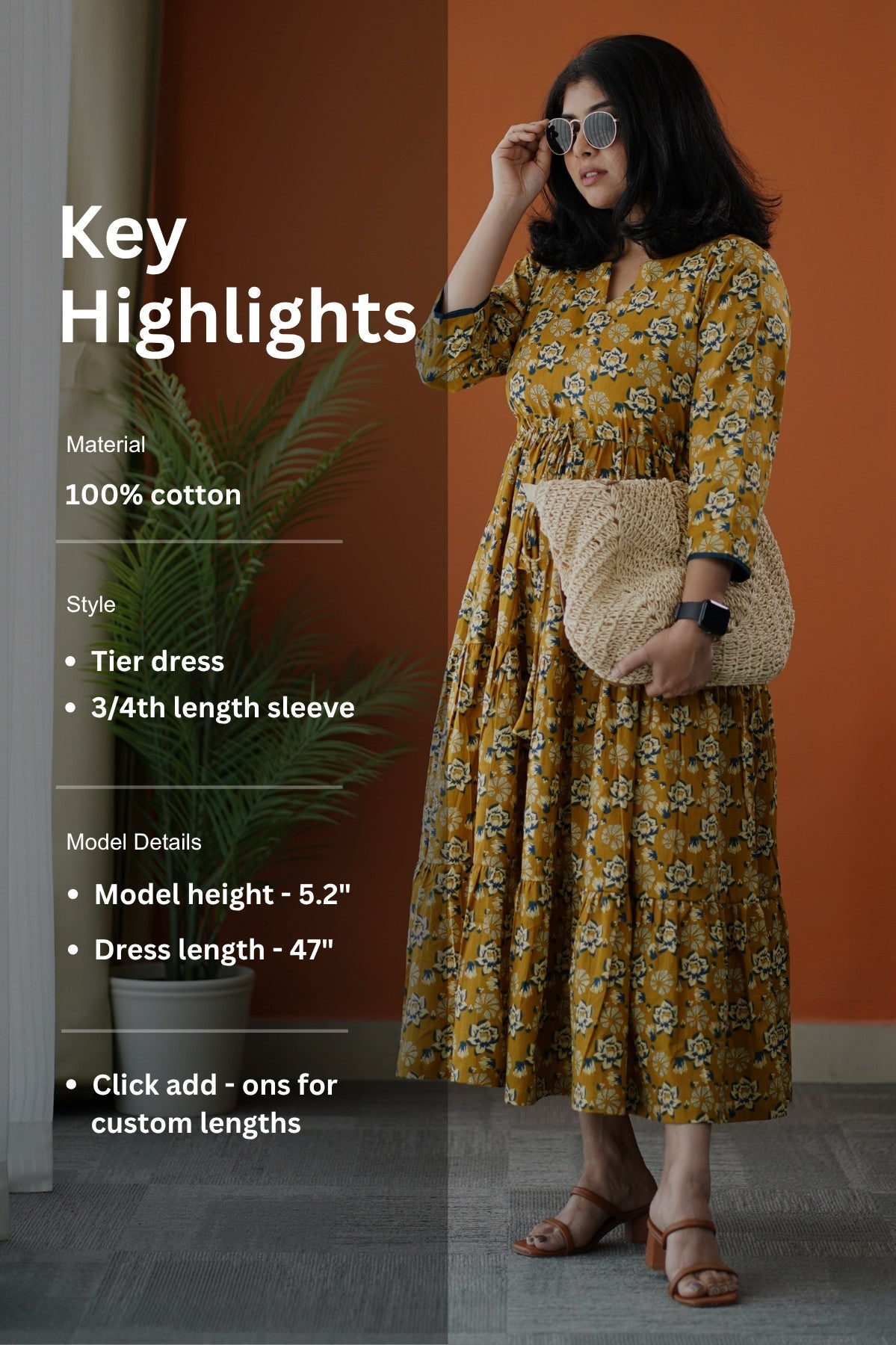 sumlove honey cotton tier dress