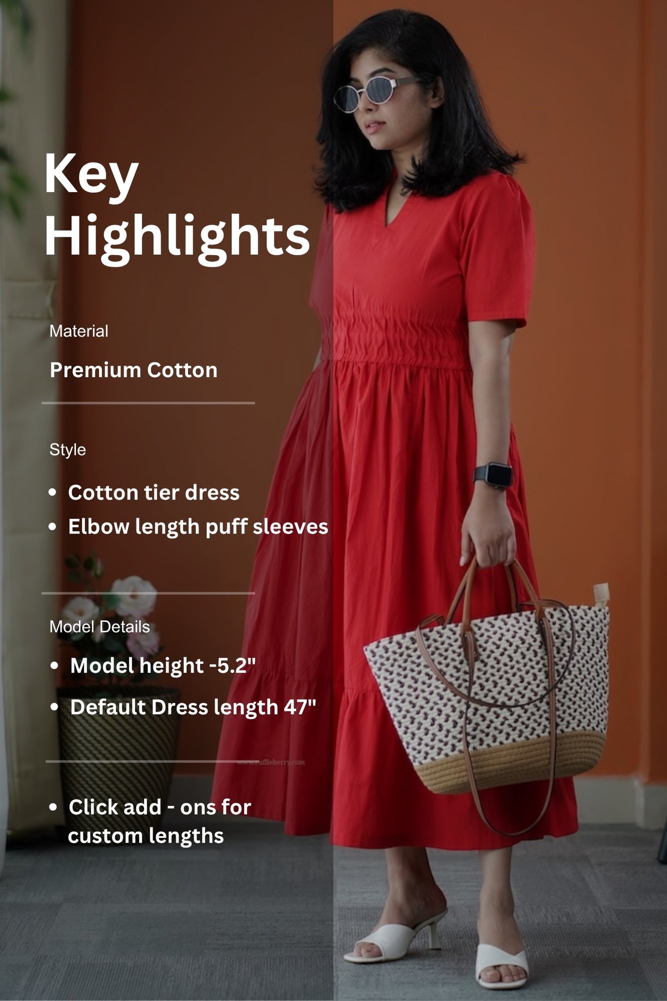 valentine cotton tier dress