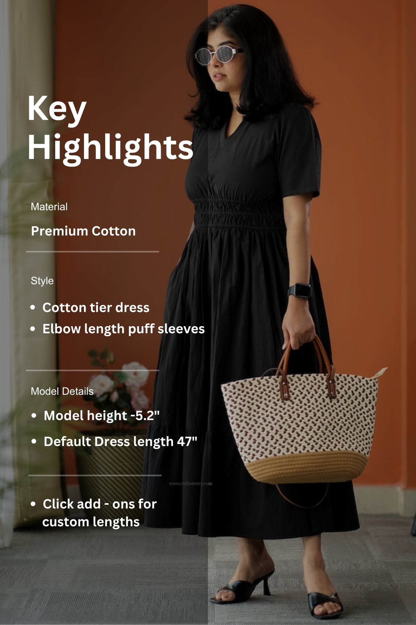 aurora cotton tier dress