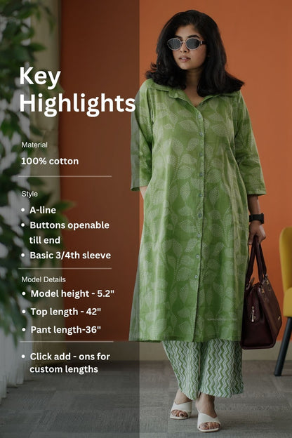 June Pista Cotton Co-ord Set