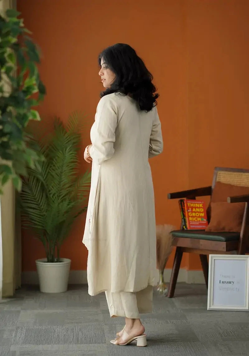 Dua Embroidered Cotton Co-ord Set