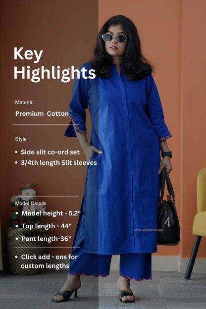 Main Character Embroidered Co-ord set
