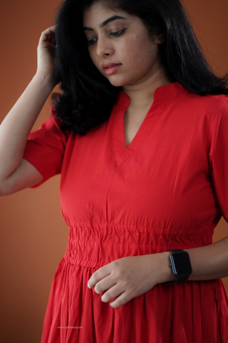 valentine cotton tier dress