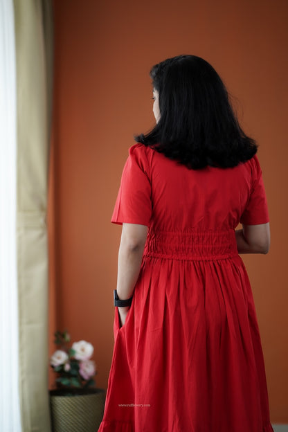 Valentine Cotton Tier Dress