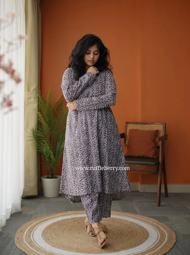 ayat purple cotton co-ord set