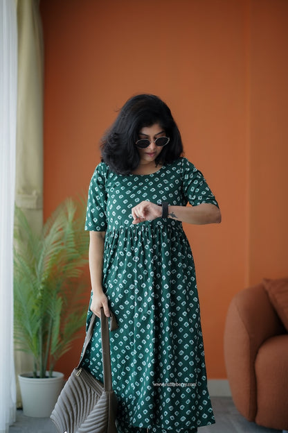 Pyari Green Cotton Co-Ord Set