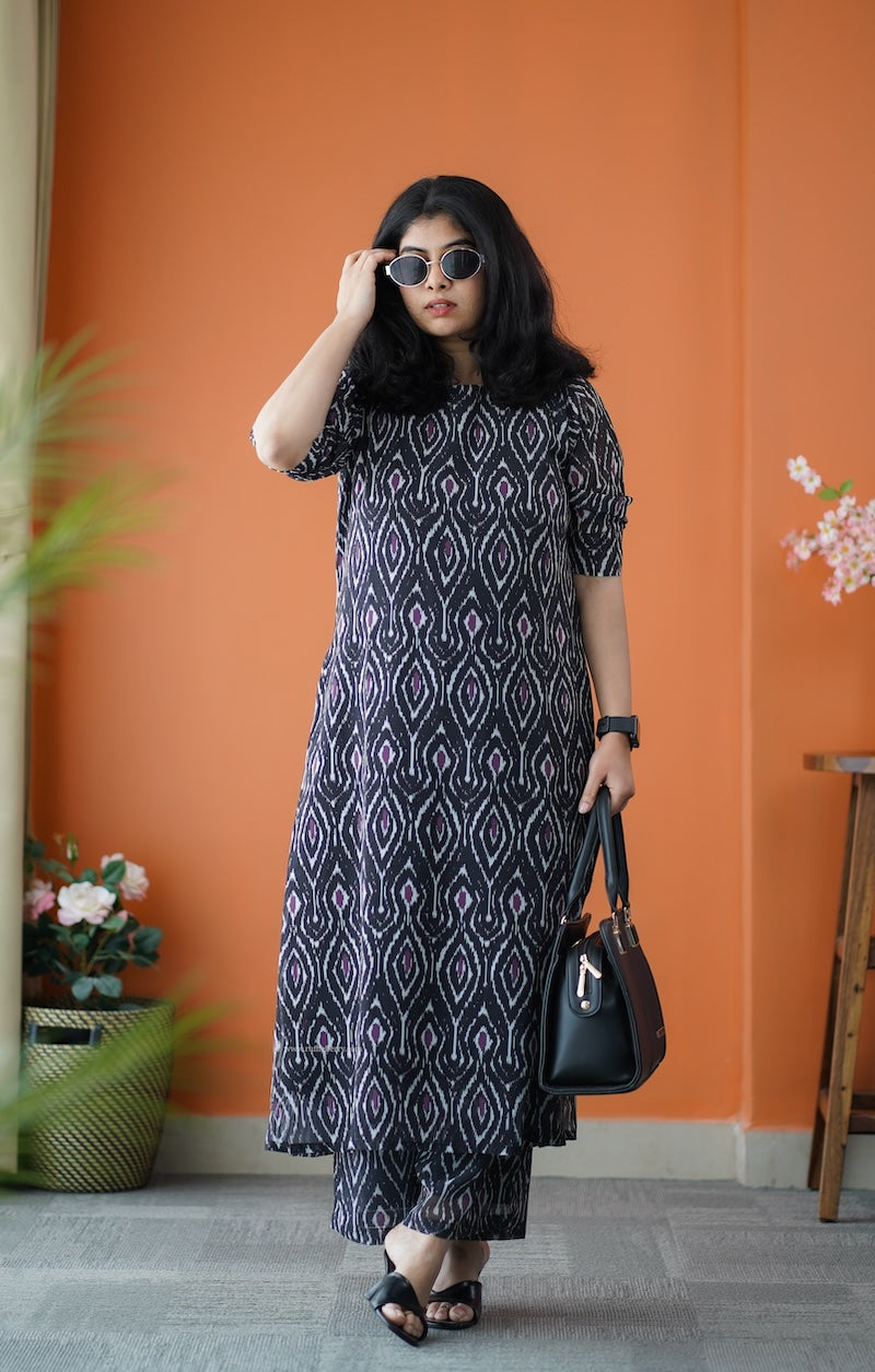 taara black georgette co-ord set