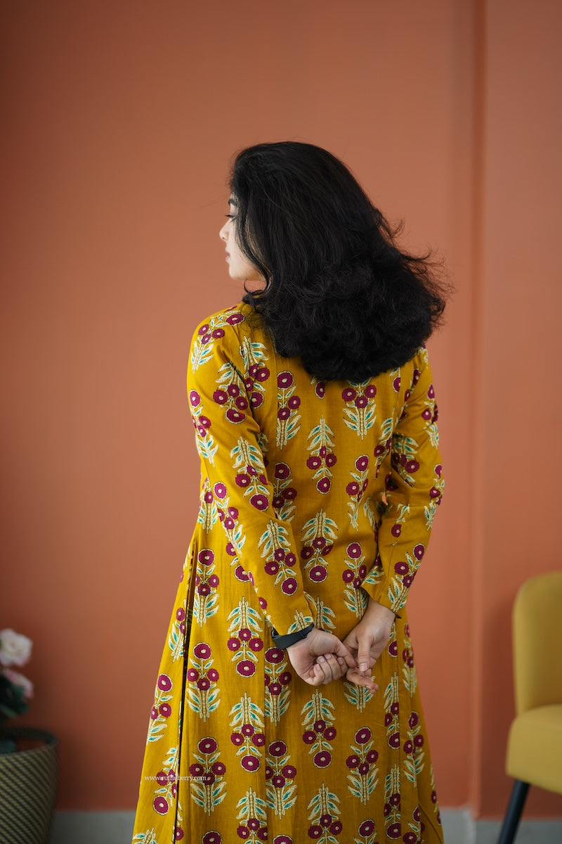 julie mustard cotton co-ord set