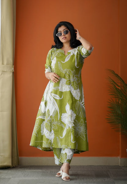 Bloom Mehendi Floral Cotton Co-Ord Set