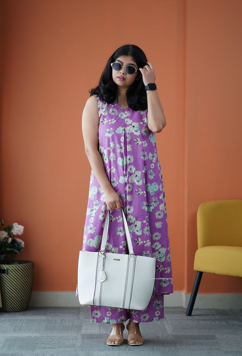 julie lavender cotton co-ord set
