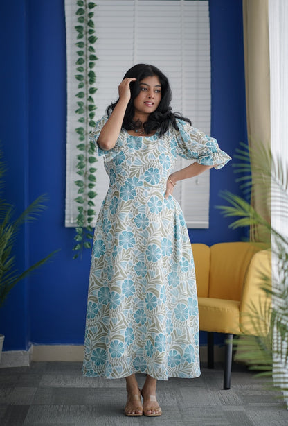 Her Grace - MOTHER Georgette Fit & Flare Dress