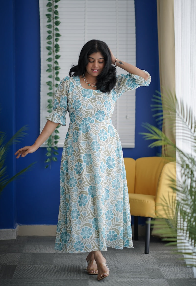 her grace - mother georgette fit & flare dress