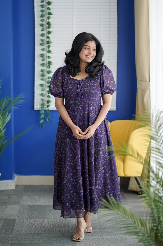 Her Grace - LOVE Georgette  Fit & Flare Dress