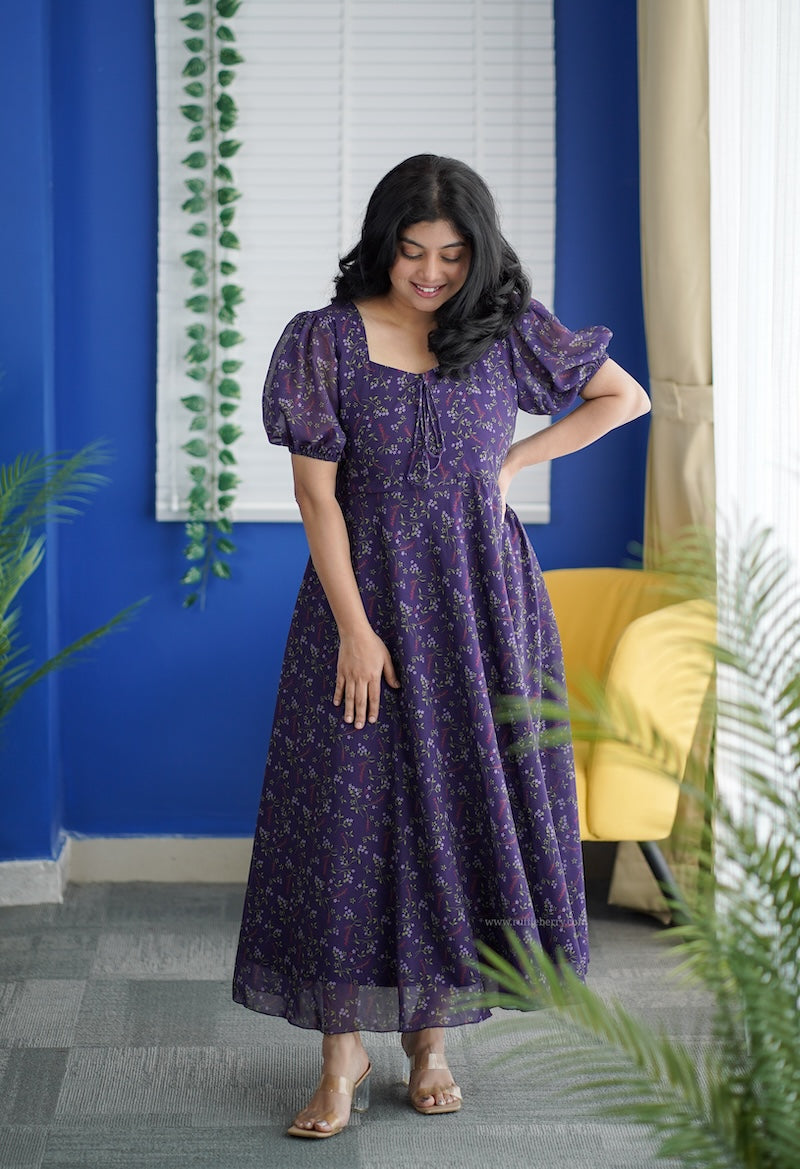 her grace - love georgette  fit & flare dress