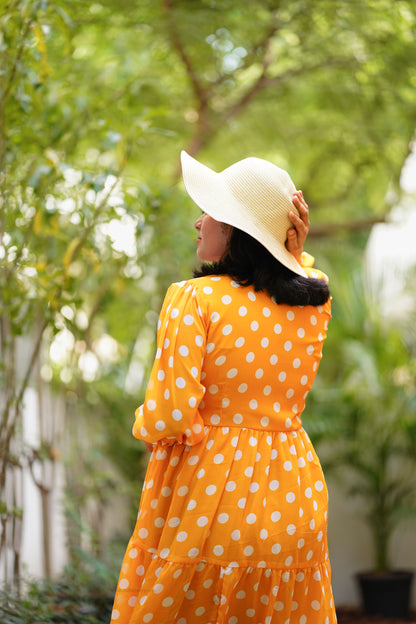 Darlene Georgette Maxi Tier Dress