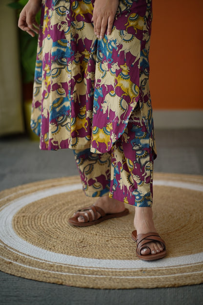 Ammayi Desi magenta co-ord set