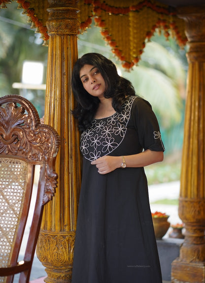 Nithya Black Embroidered Co-ord Set