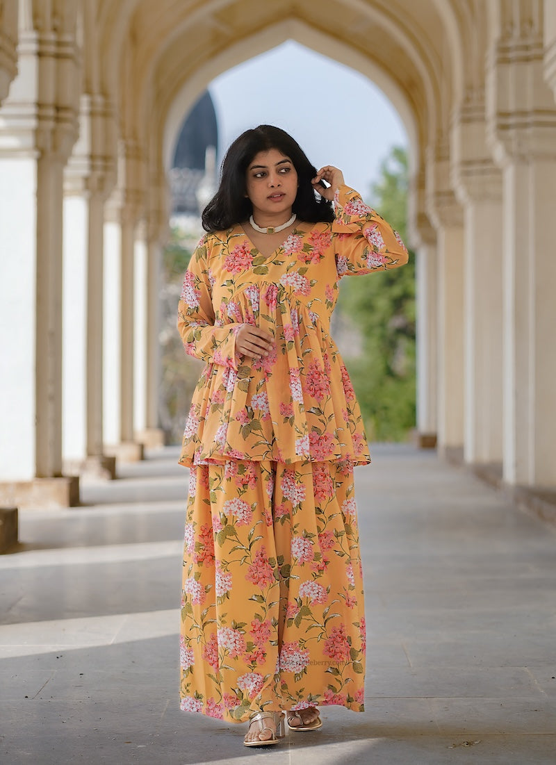 champa georgette co-ord set