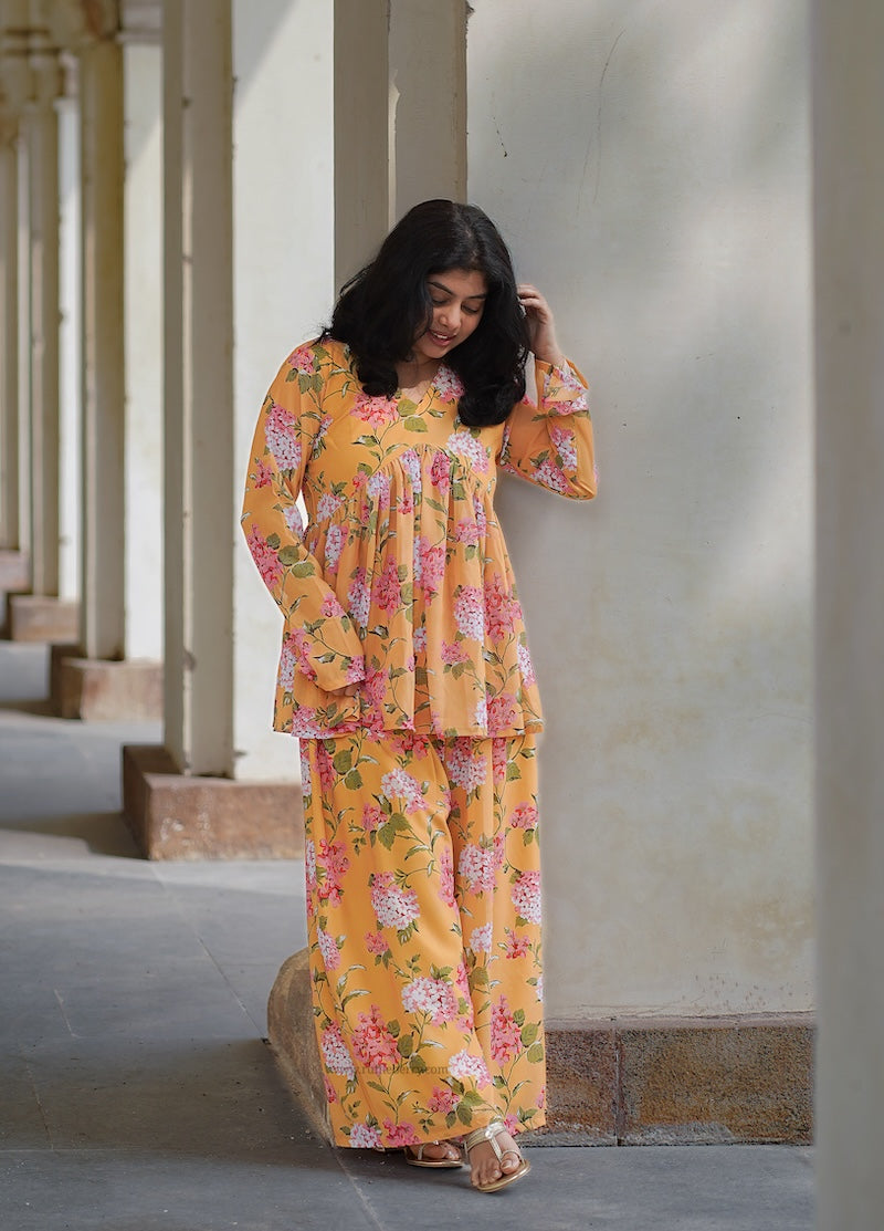 champa georgette co-ord set