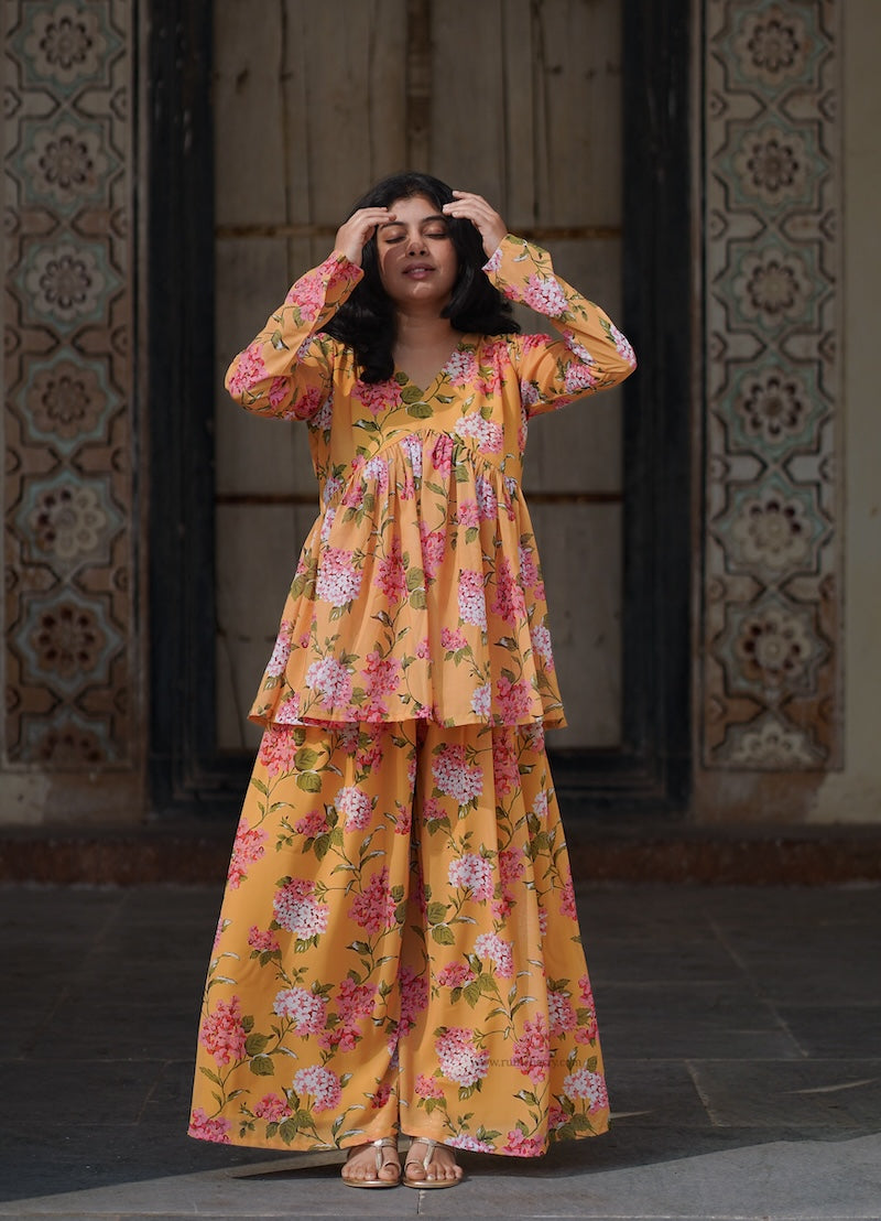 champa georgette co-ord set