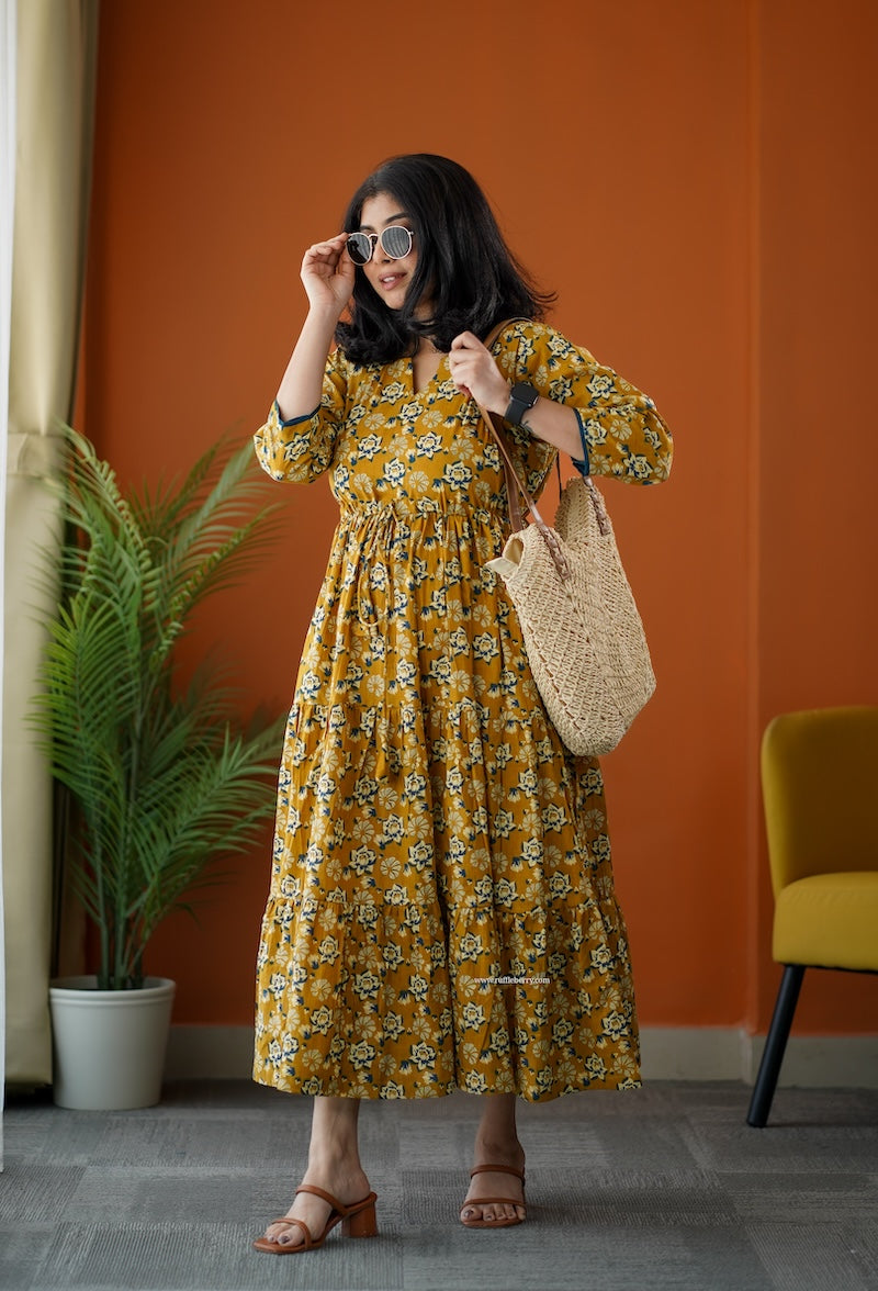 sumlove honey cotton tier dress