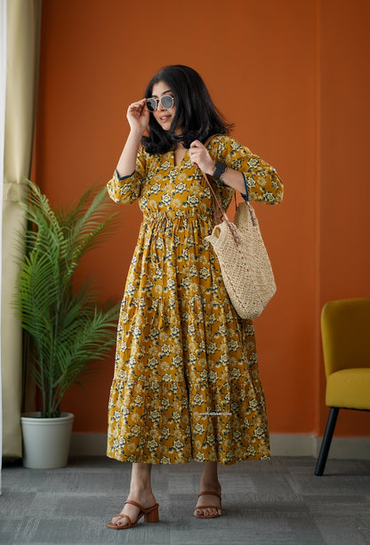 SumLove Honey Cotton Tier Dress