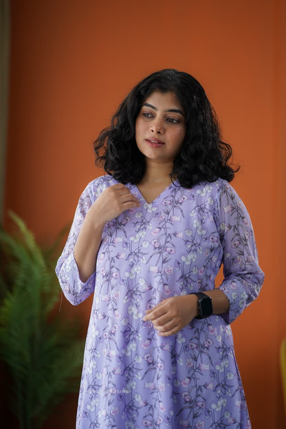 Raaga Lavender Georgette Co-ord Set