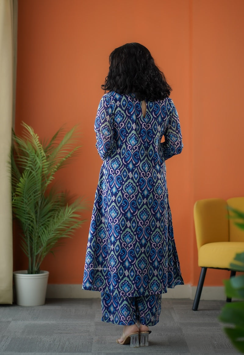 raaga blue georgette co-ord set