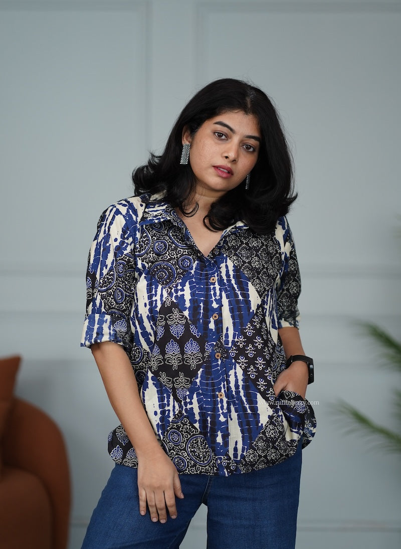 black cotton shirt