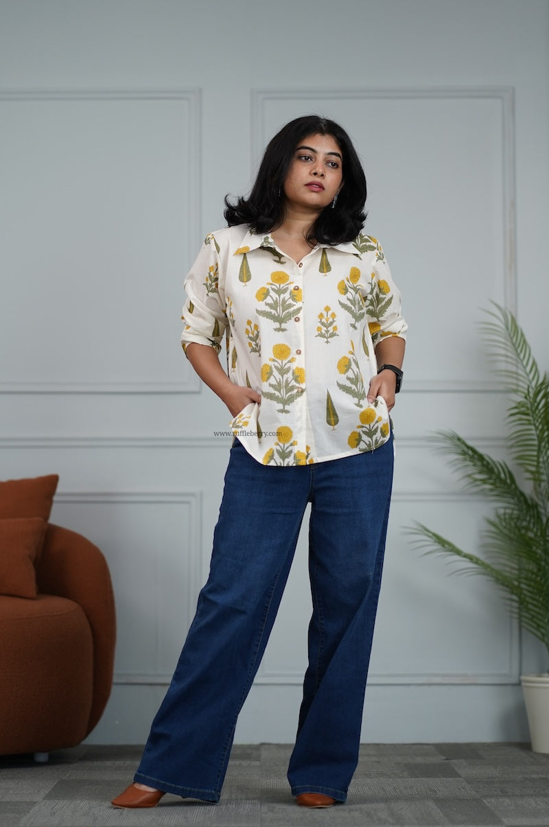 ivory cotton shirt