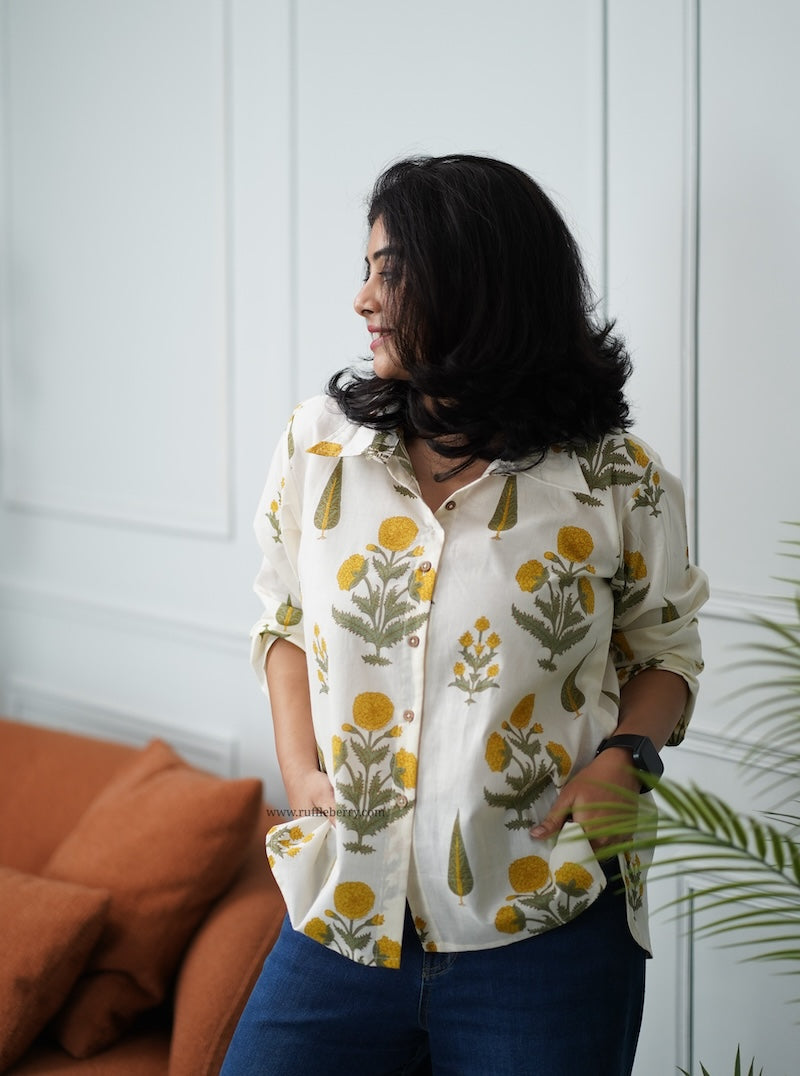 ivory cotton shirt