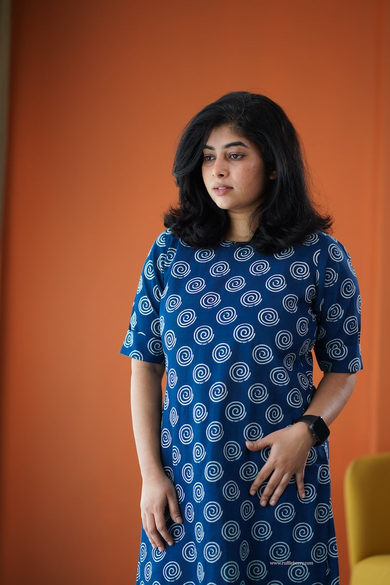 june blue cotton co-ord set