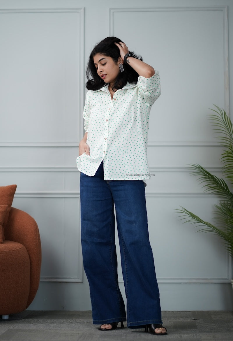 white cotton shirt