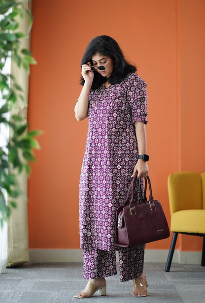 June Wine Cotton Co-ord Set