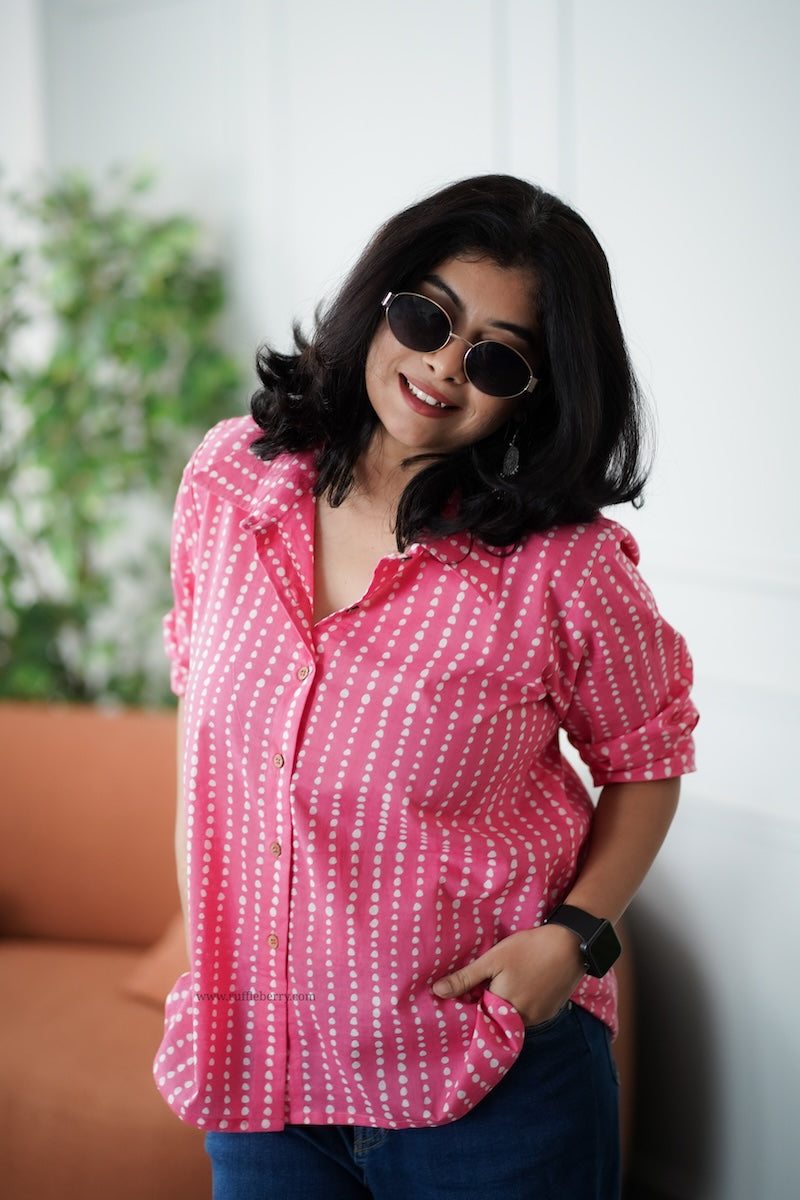 pink cotton shirt
