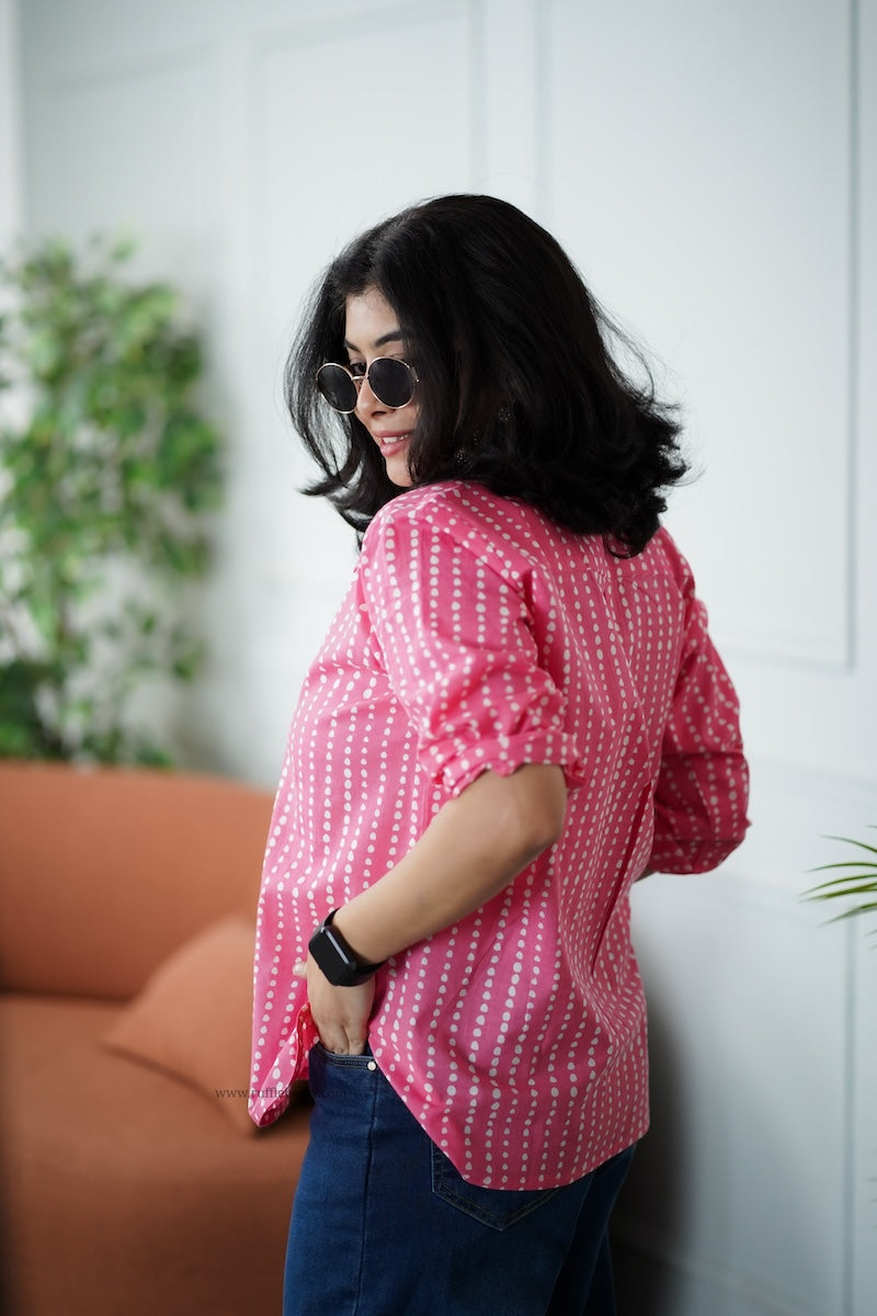 pink cotton shirt