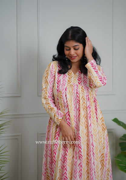 Kanmani White Cotton Co-ord Set