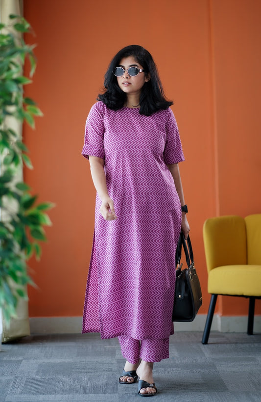 June Pink Cotton Co-ord Set