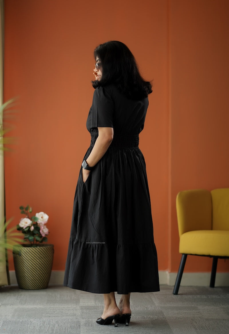 aurora cotton tier dress