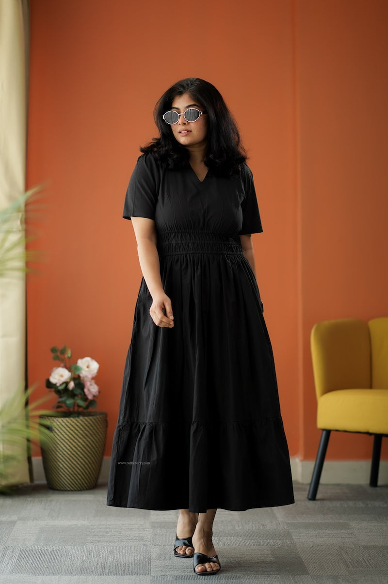 aurora cotton tier dress