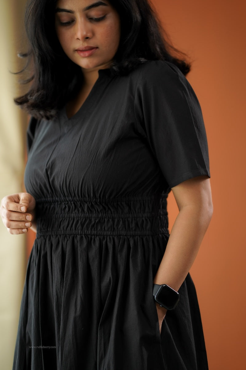 aurora cotton tier dress