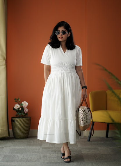 Daisy Cotton Tier Dress