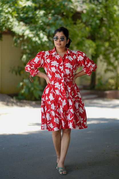 Emily Cherry Cotton Dress