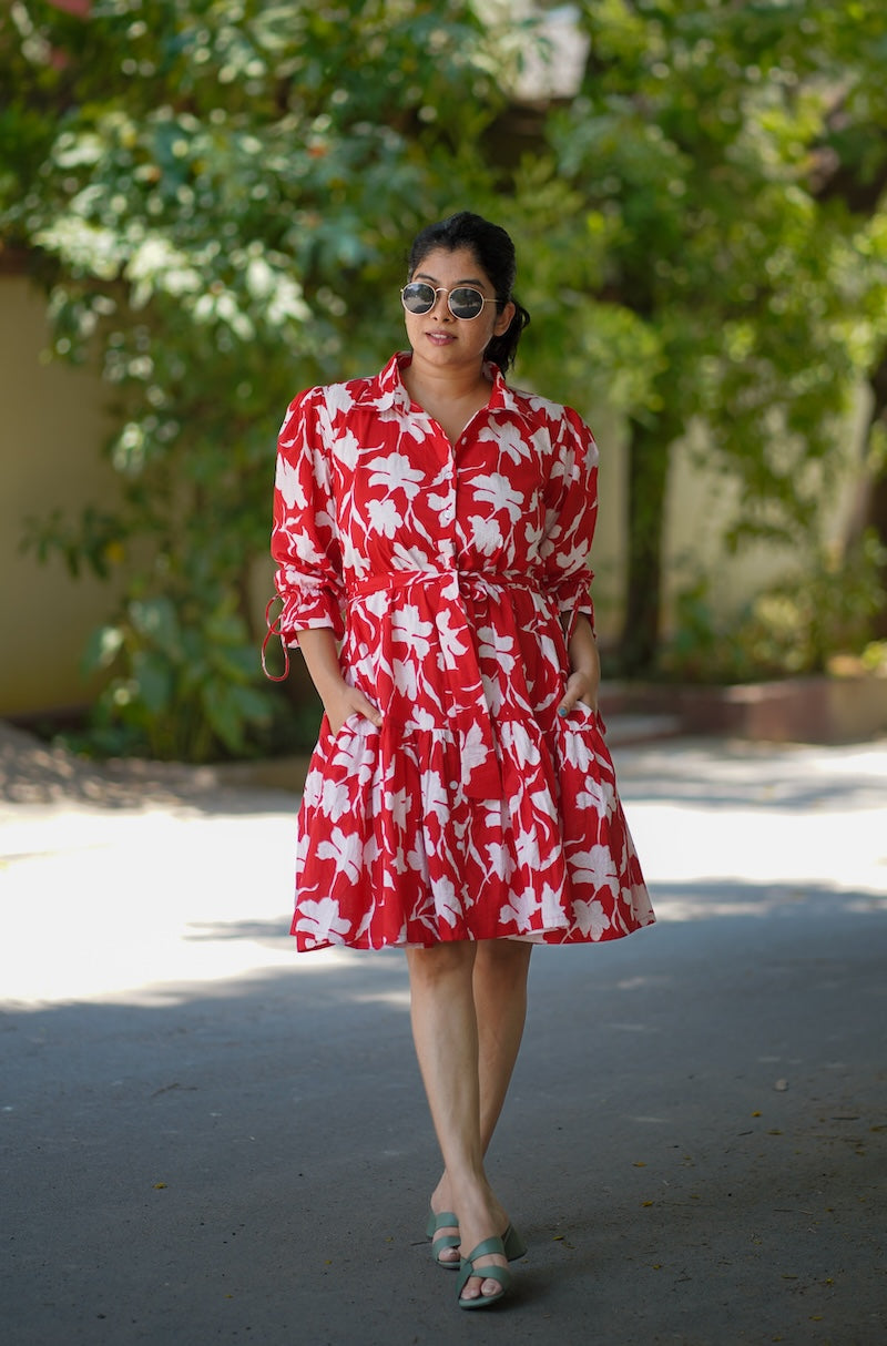 emily cherry cotton dress